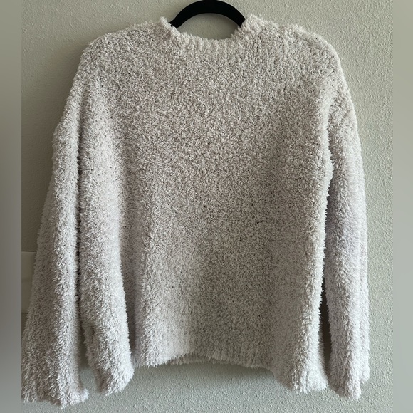 skeleton fuzzy black and white sweater size small - Picture 3 of 6